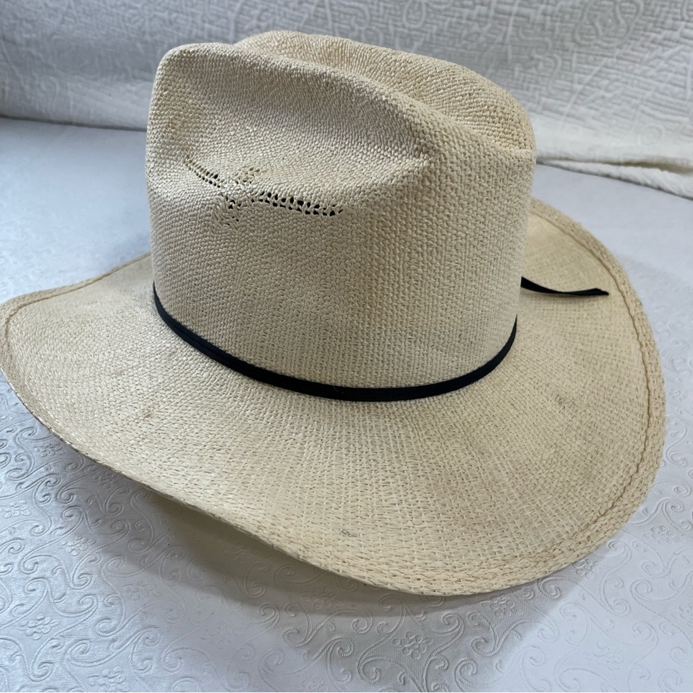Scott Colburn Saddlery Vintage Western Cowboy Hat Genuine Bangora Size 7 3/8 - Picture 10 of 16
